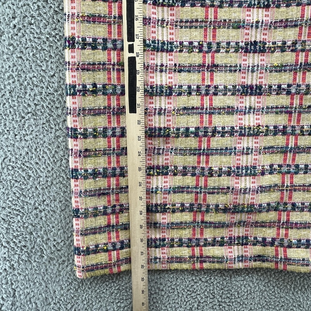 Sezane Dress 4 Multicolor Plaid Tweed Katie Sleeveless MOD Retro Mini Shift - Picture 10 of 13